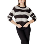 Black And White Marabou Sweatshirt