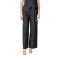 Schwarze Freizeithose aus Polyester
