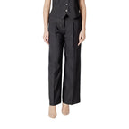 Schwarze Freizeithose aus Polyester