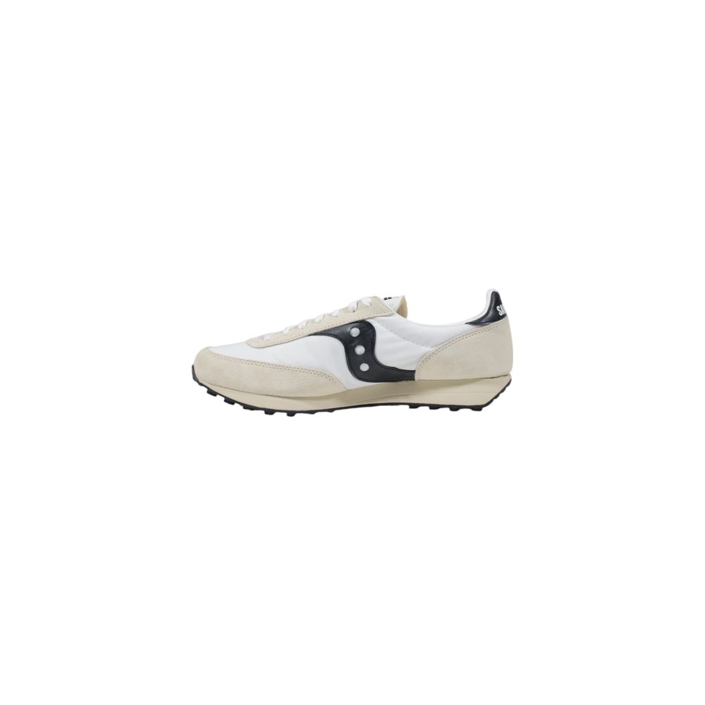 Black And White Leather Athletic Sneakers
