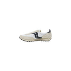Black And White Leather Athletic Sneakers