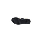 Black And White Leather Athletic Sneakers