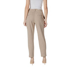 Beige Viscose Pants