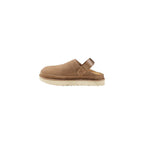 Beige Recycled Polyester Platform Pumps