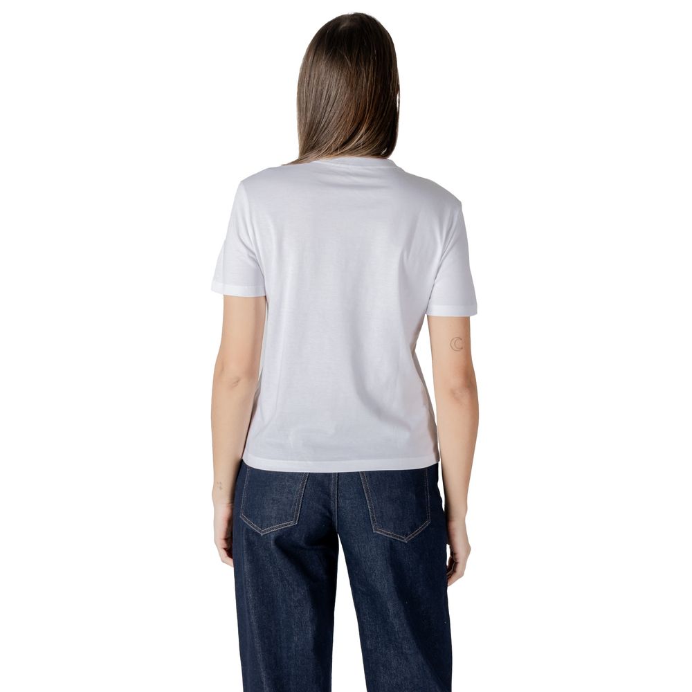 Weißes Baumwoll-T-Shirt