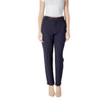 Blaue Viskose Freizeithose