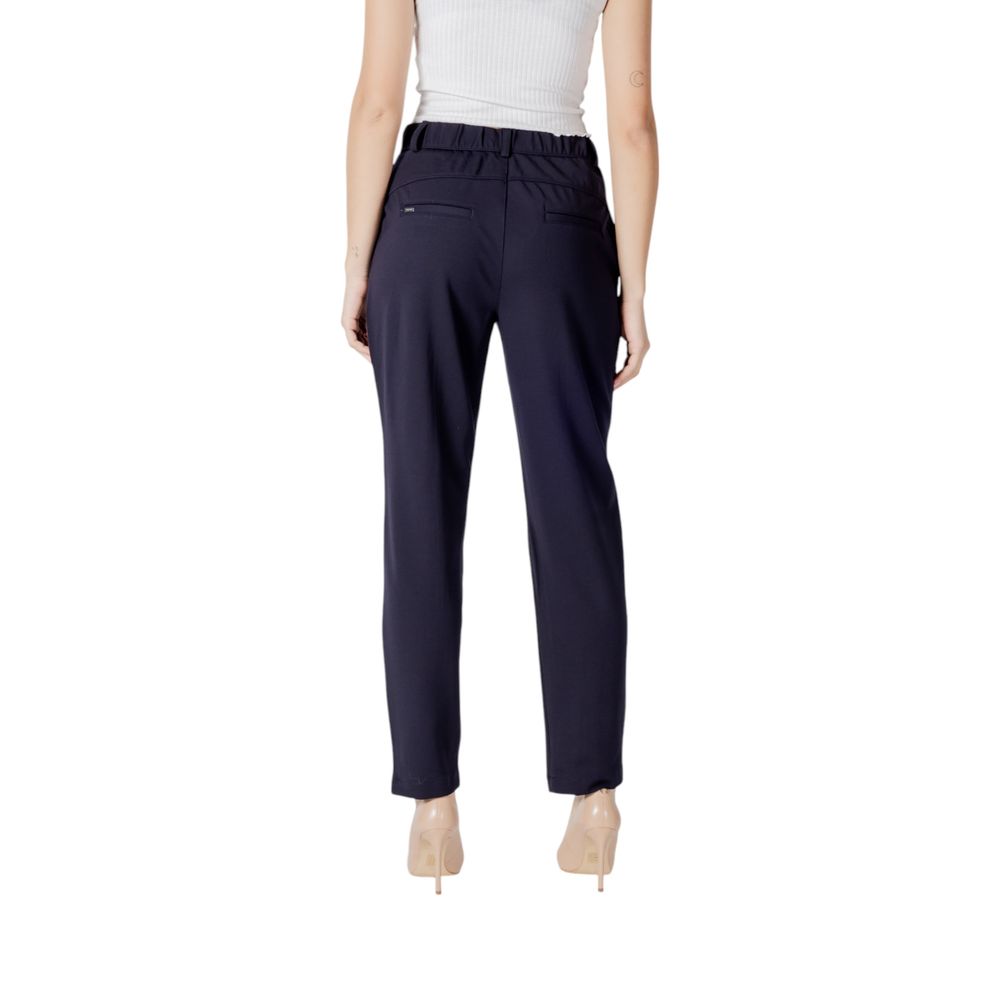 Blaue Viskose Freizeithose