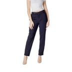 Blaue Viskose Freizeithose