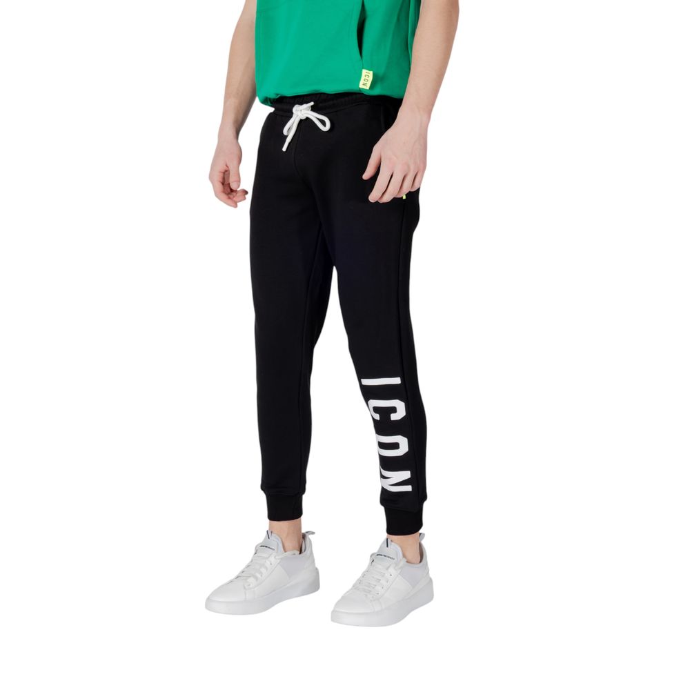 Schwarze Baumwoll-Jogginghose (Trainingshose)