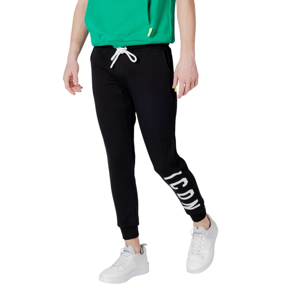 Schwarze Baumwoll-Jogginghose (Trainingshose)