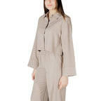 Beige Viscose Blouse