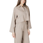 Beige Viscose Blouse