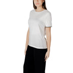 Weißes Baumwoll-T-Shirt
