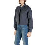 Gray Recycled Polyester Bomber