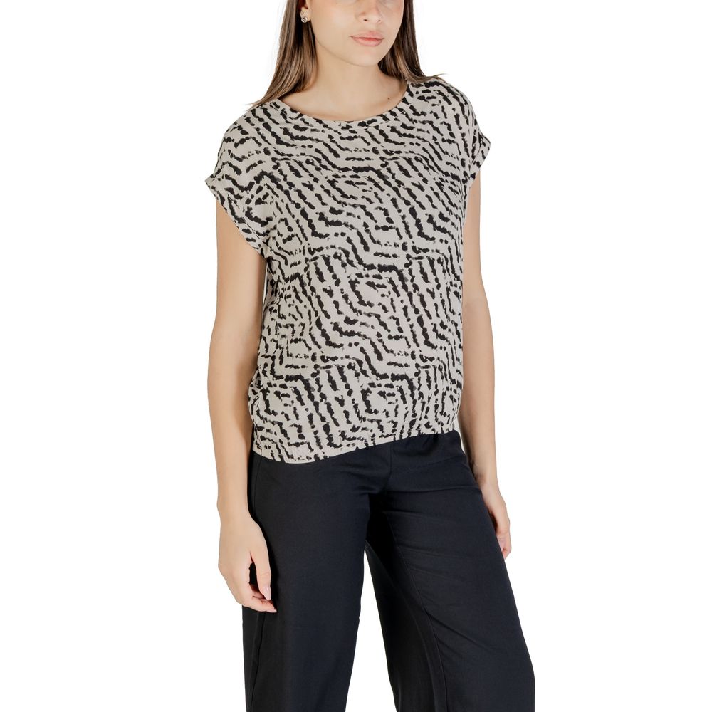 Beige Viscose Blouse