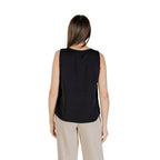Black Recycled Polyester Tank Tops