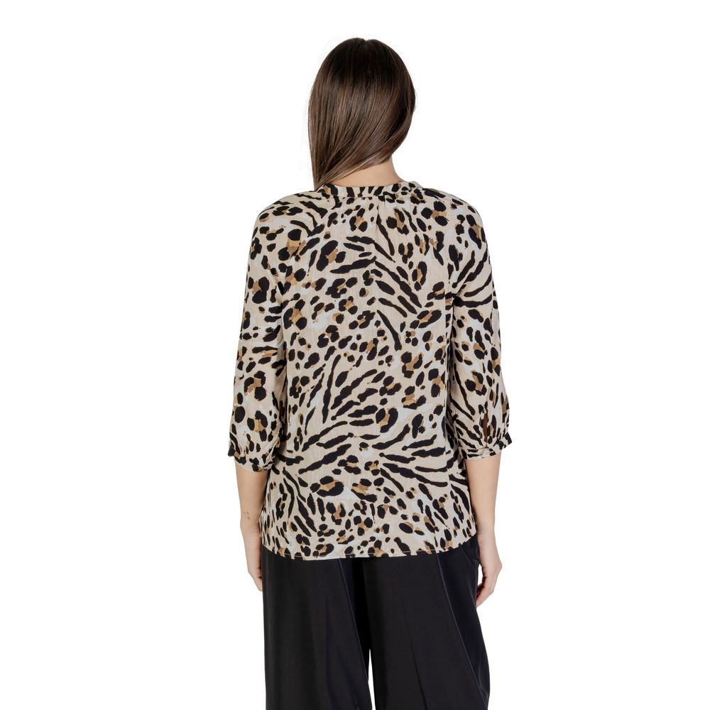 Beige Viscose Blouse