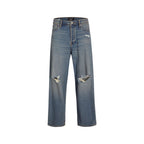 Blue Cotton Relaxed Fit Jeans