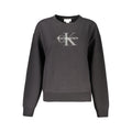 Schwarzes Damen-Sweatshirt aus Baumwolle