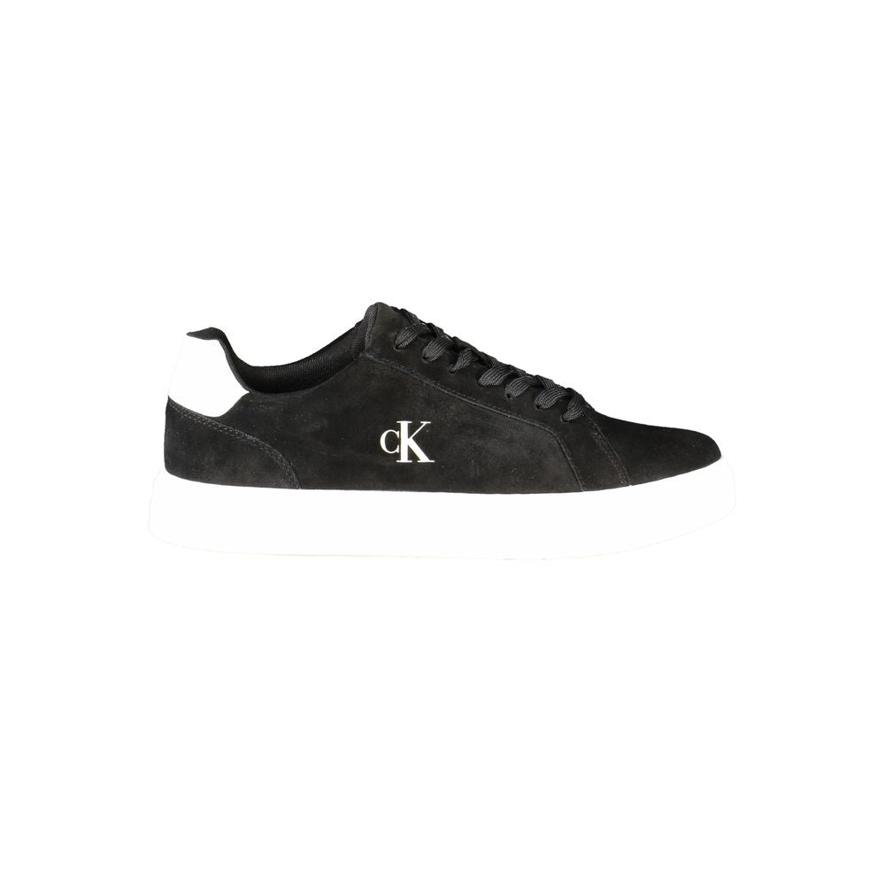 Sneaker da uomo in pelle nera