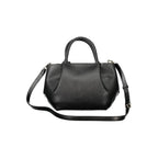 Schwarze Damenhandtasche aus Polyurethan