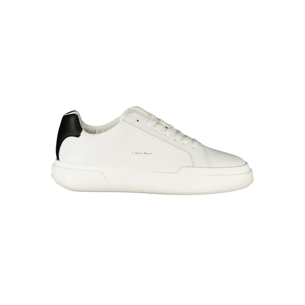 Weiße Leder-Sneaker für Herren