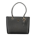 Handtasche aus schwarzem Polyurethan für Damen