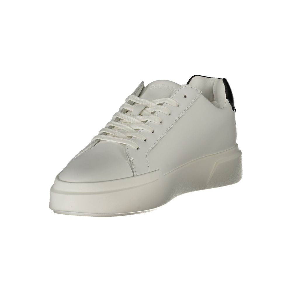 Weiße Leder-Sneaker für Herren