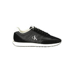 Black Polyester Men Sneaker