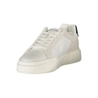 Weißer Leder-Herrensneaker