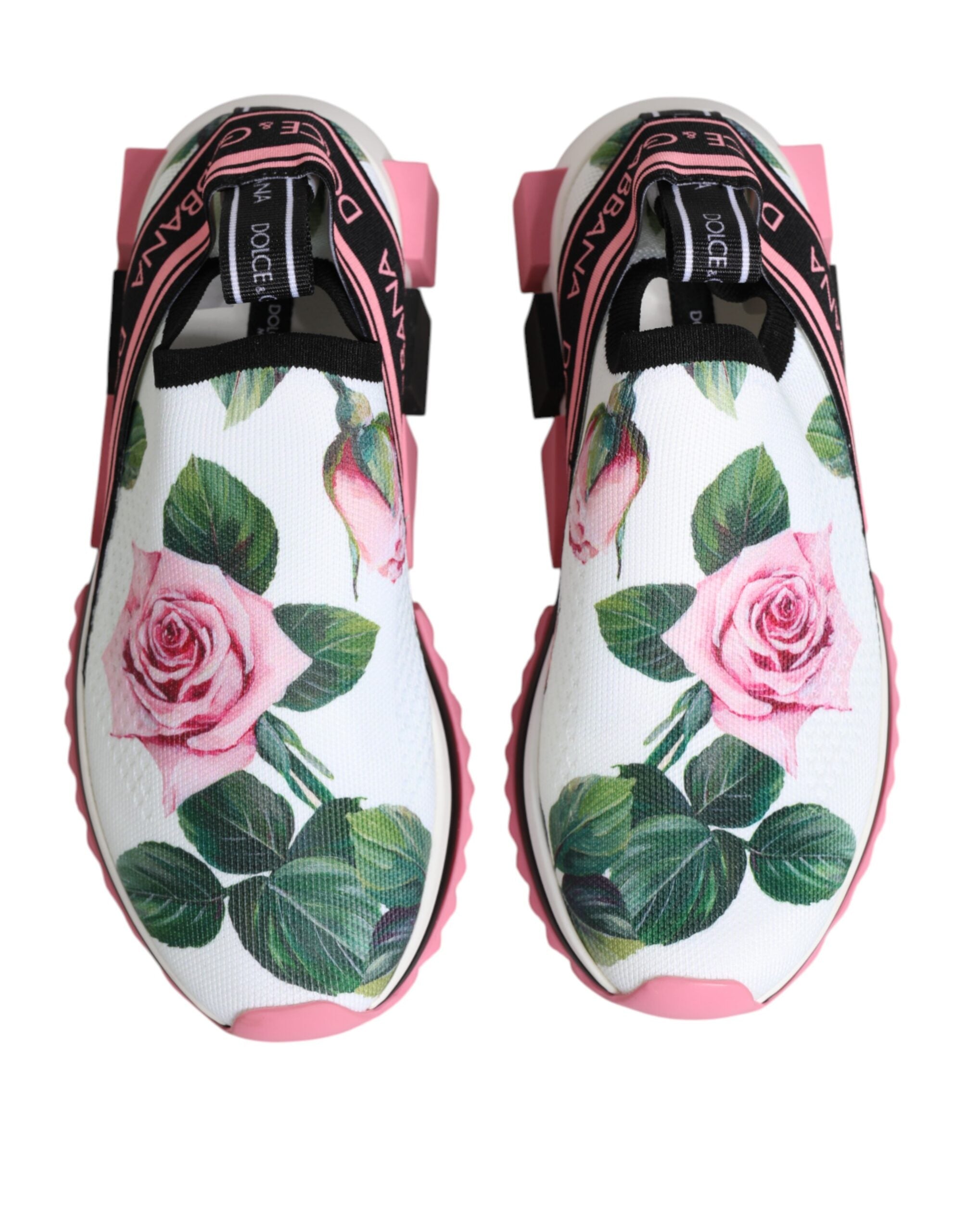 Scarpe da ginnastica Sorrento con stampa rosa bianca