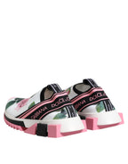 Scarpe da ginnastica Sorrento con stampa rosa bianca