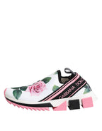 Scarpe da ginnastica Sorrento con stampa rosa bianca