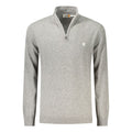 Grey Wool Men Sweater