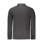 Schwarzes Poloshirt für Herren aus Baumwolle