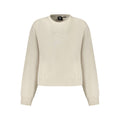 Beiges Baumwoll-Sweatshirt für Damen