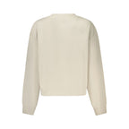 Beiges Baumwoll-Sweatshirt für Damen