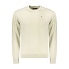 Maglione da uomo in cotone beige