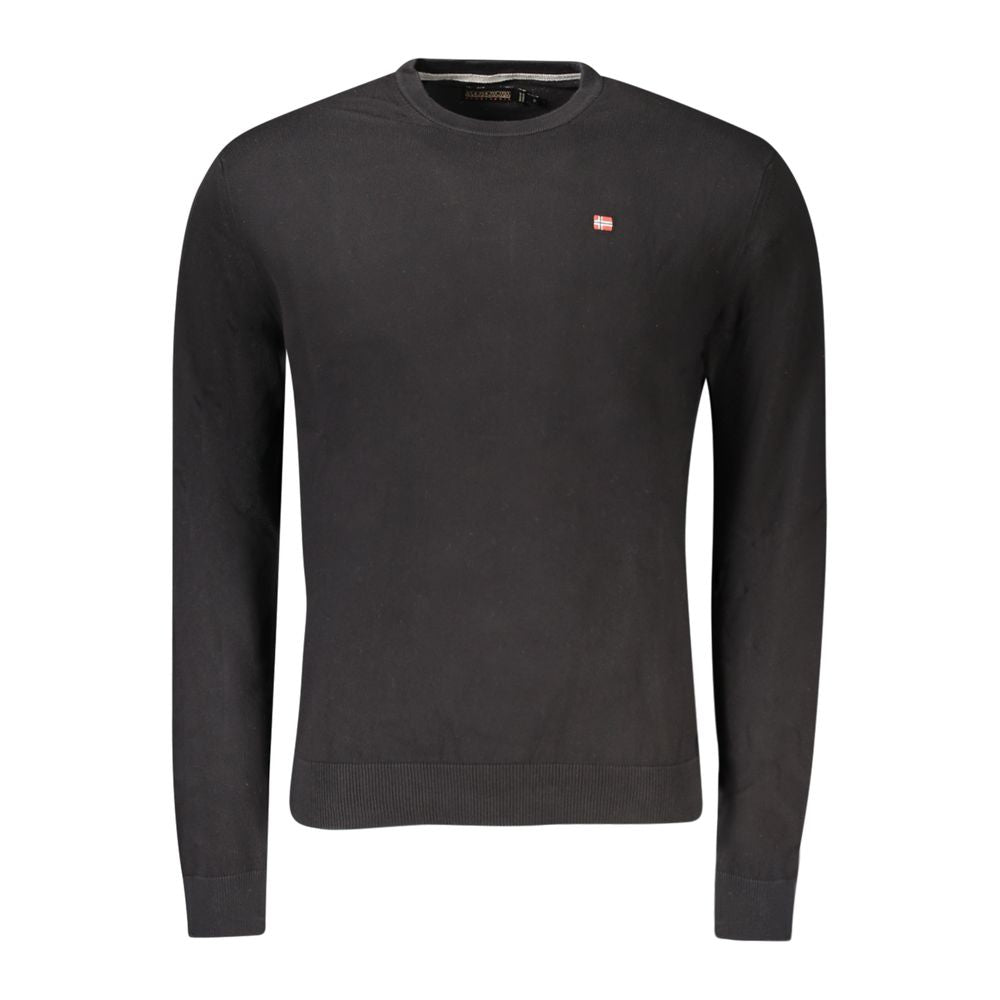Herren Pullover aus schwarzer Baumwolle