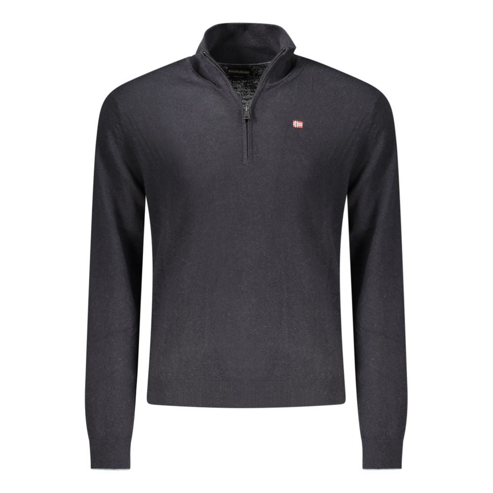 Maglione da uomo in lana nera