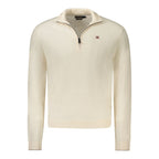 White Wool Men's Sweater