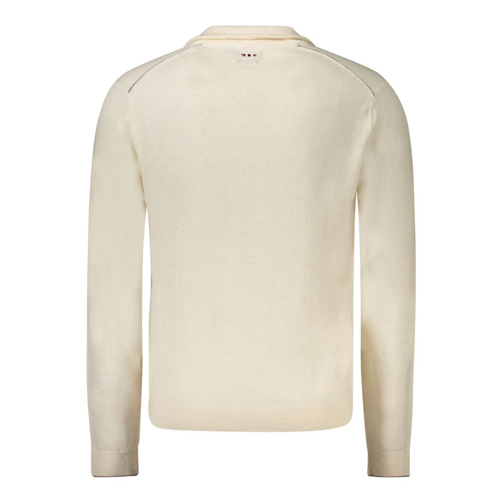 White Wool Men's Sweater