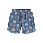 Blauer Polyester Herren Badeshorts