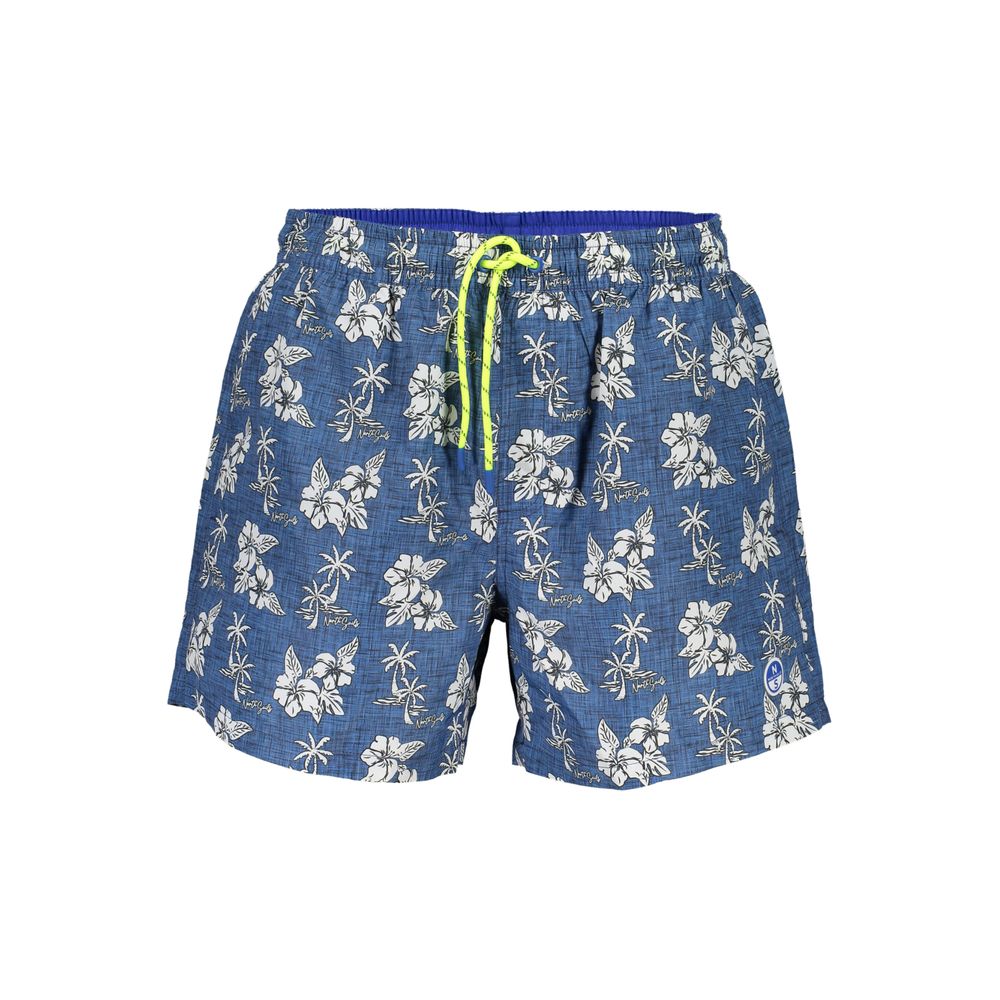 Blauer Polyester Herren Badeshorts