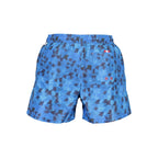 Blaue Badeshorts für Herren aus Polyester