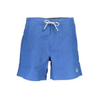 Blu Polyester Men's Swim Trunk