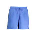 Herren-Badeshorts aus blauem Polyamid