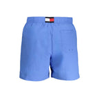 Herren-Badeshorts aus blauem Polyamid