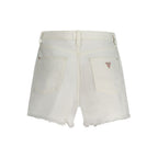 White Cotton Women's Short