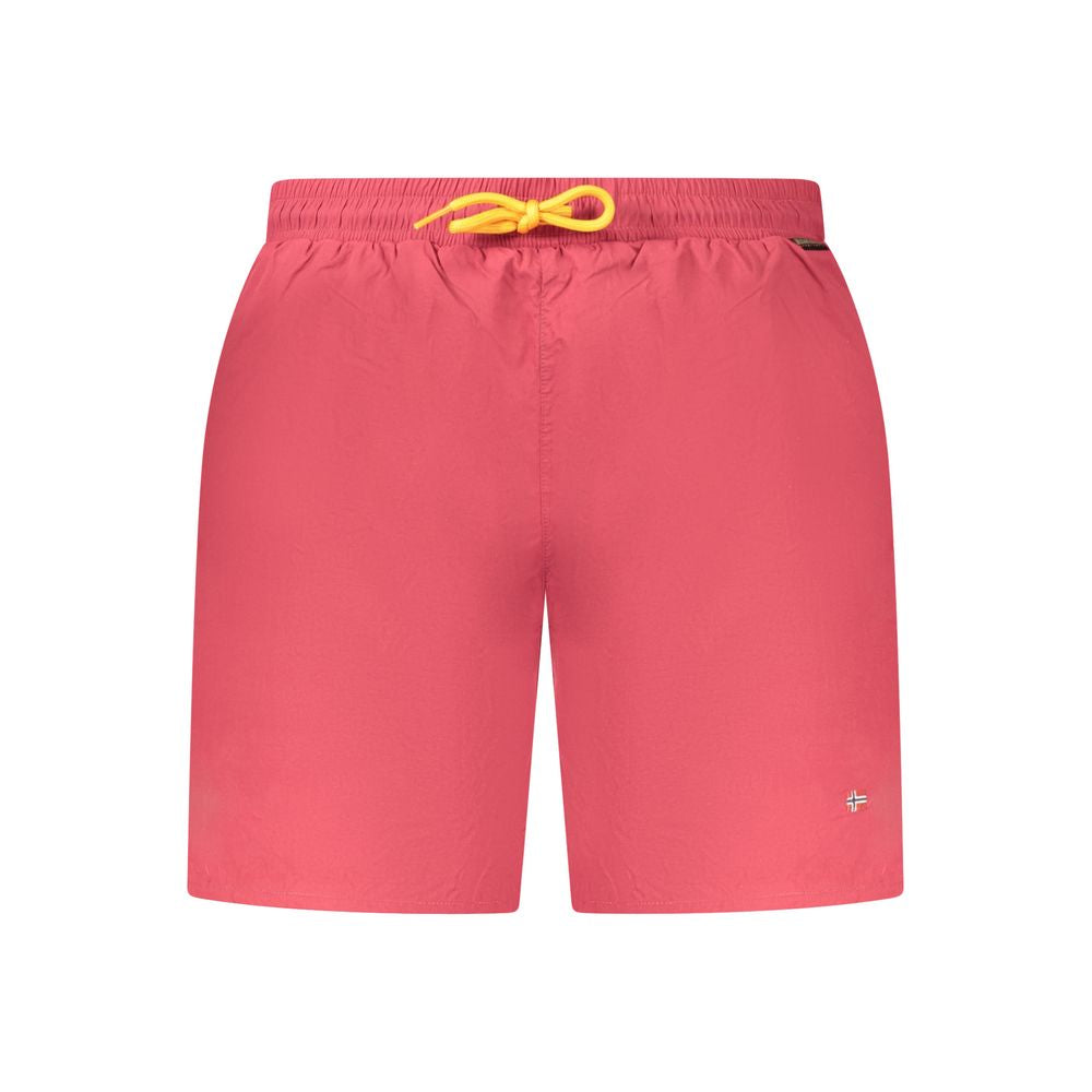 Rote Polyamid Herren Badeshorts